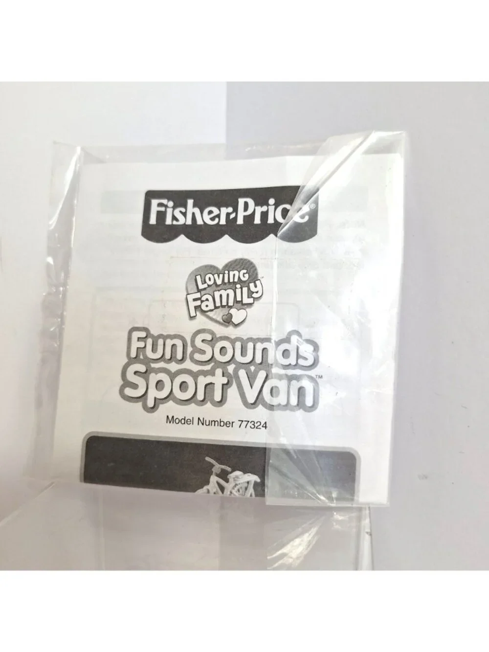 Loving Family Fun Sounds Sport Van Instruction Manual Only Fisher Price